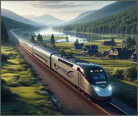 emphasizes the vision of passenger rail connectivity in central Maine.